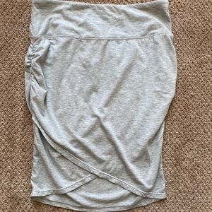Athleta knit skirt.  Grey